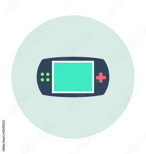 Gameboy Colored Vector Icon