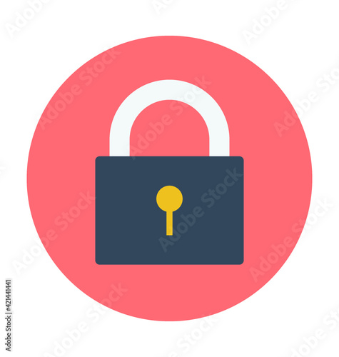 Lock Colored Vector Icon