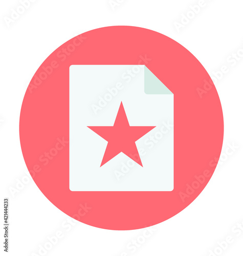 Free Download Favorite Page Colored Vector Icon  - GFXLoad