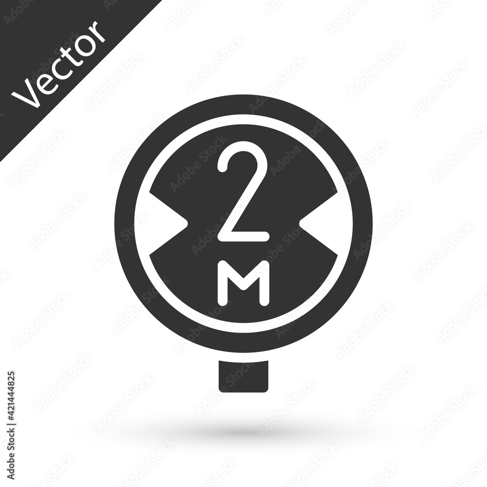 Grey Road traffic sign. Signpost icon isolated on white background. Pointer symbol. Isolated street information sign. Direction sign. Vector Grey Road traffic sign. Signpost icon isolated on white background. Pointer symbol. Isolated street information sign. Direction sign. Vector