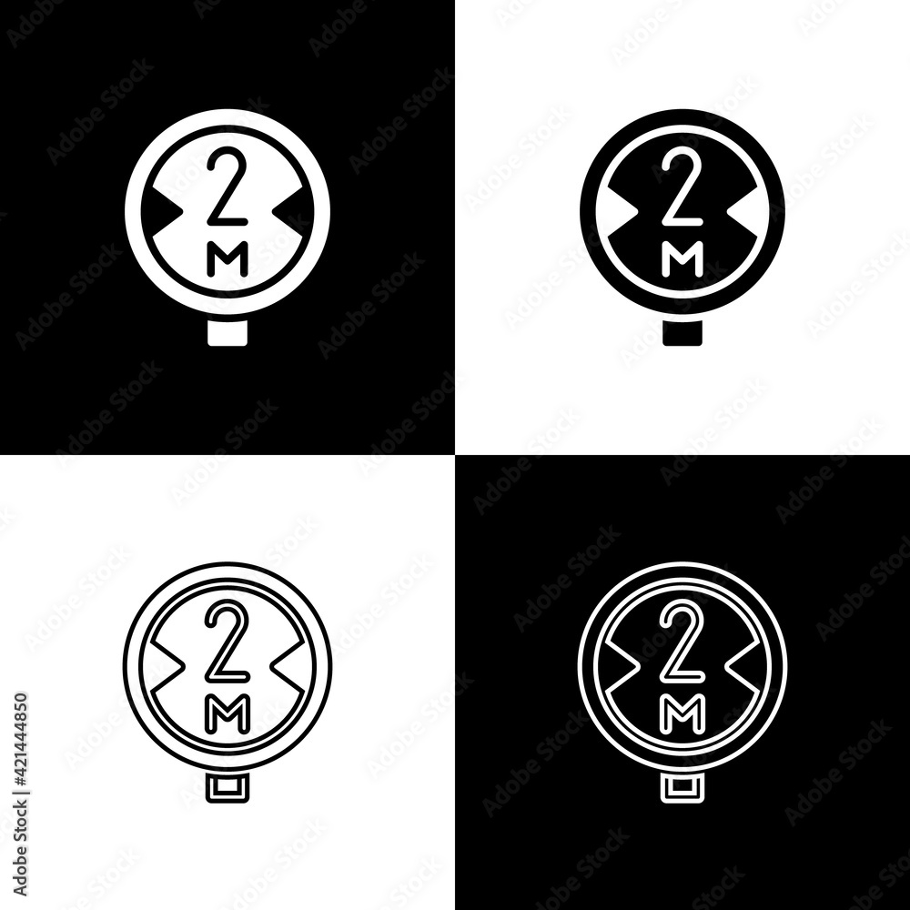 Set Road traffic sign. Signpost icon isolated on black and white background. Pointer symbol. Isolated street information sign. Direction sign. Vector Set Road traffic sign. Signpost icon isolated on black and white background. Pointer symbol. Isolated street information sign. Direction sign. Vector