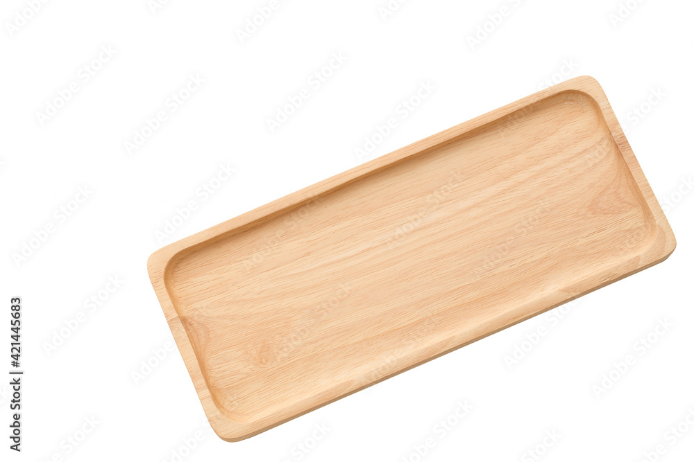 Empty sushi tray board with chopsticks on white background. Top view of plank wood for graphic stand product, interior design or montage display your product. Empty sushi tray board with chopsticks on white background. Top view of plank wood for graphic stand product, interior design or montage display your product.