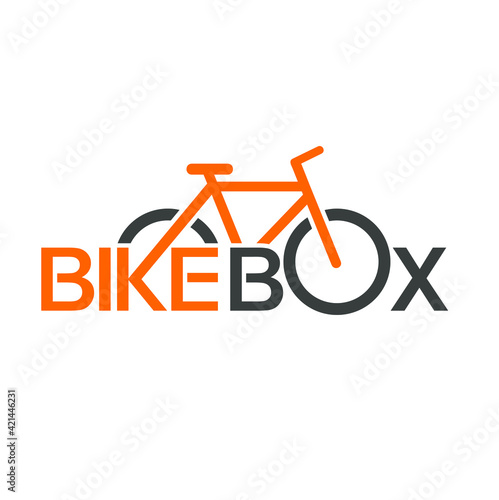 logo template for a bicycle container or bike box 