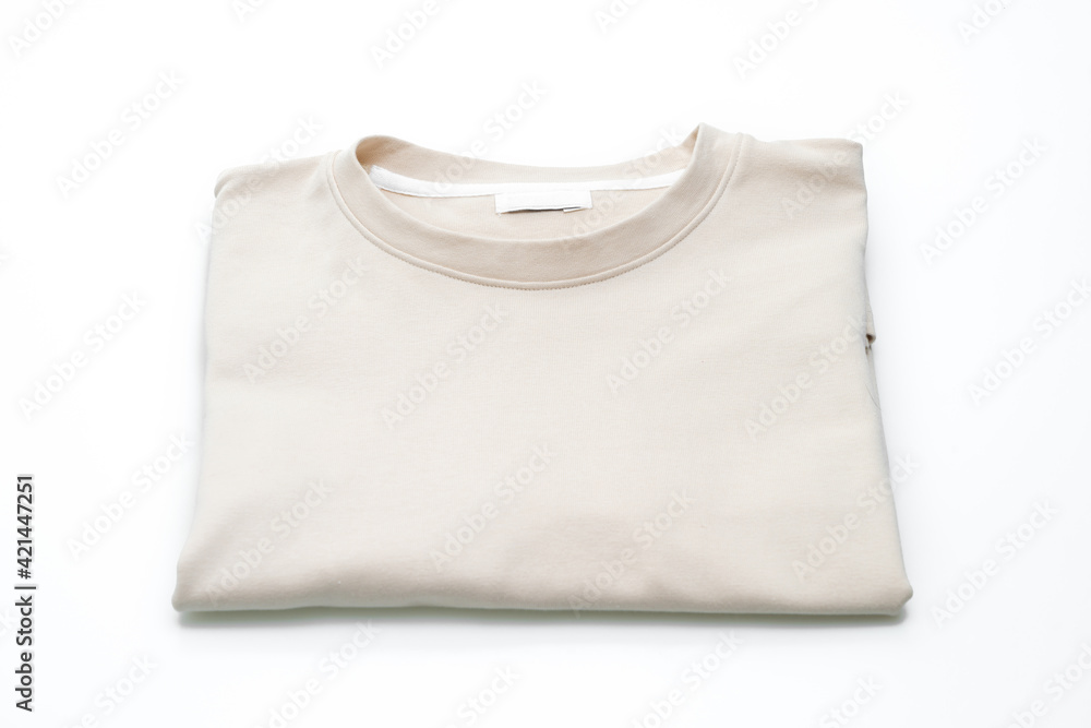 fold t-shirt on white background fold t-shirt on white background