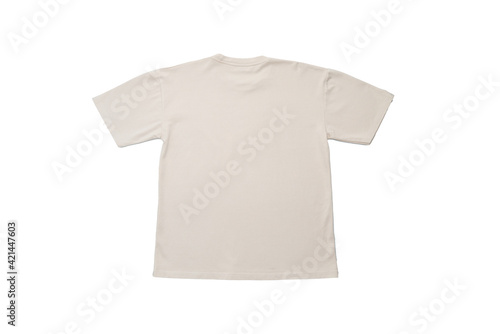 Plain t-shirt on white background