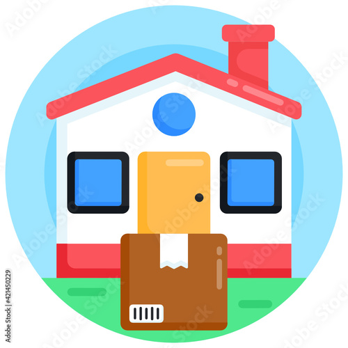 
Editable flat design vector of stockroom

