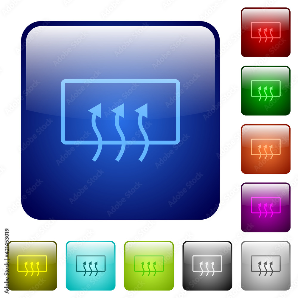 Rear window defrost color square buttons Rear window defrost color square buttons