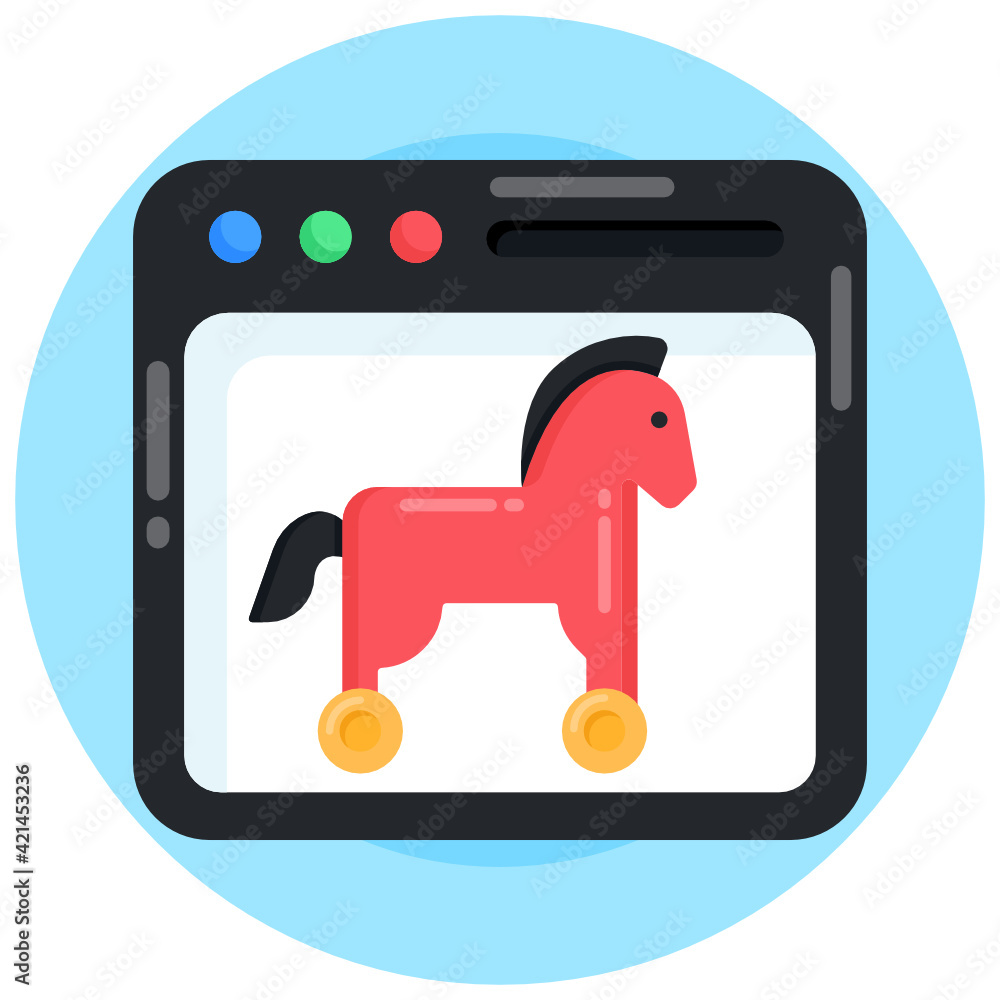 Icon of data restore in flat round design
Icon of data restore in flat round design