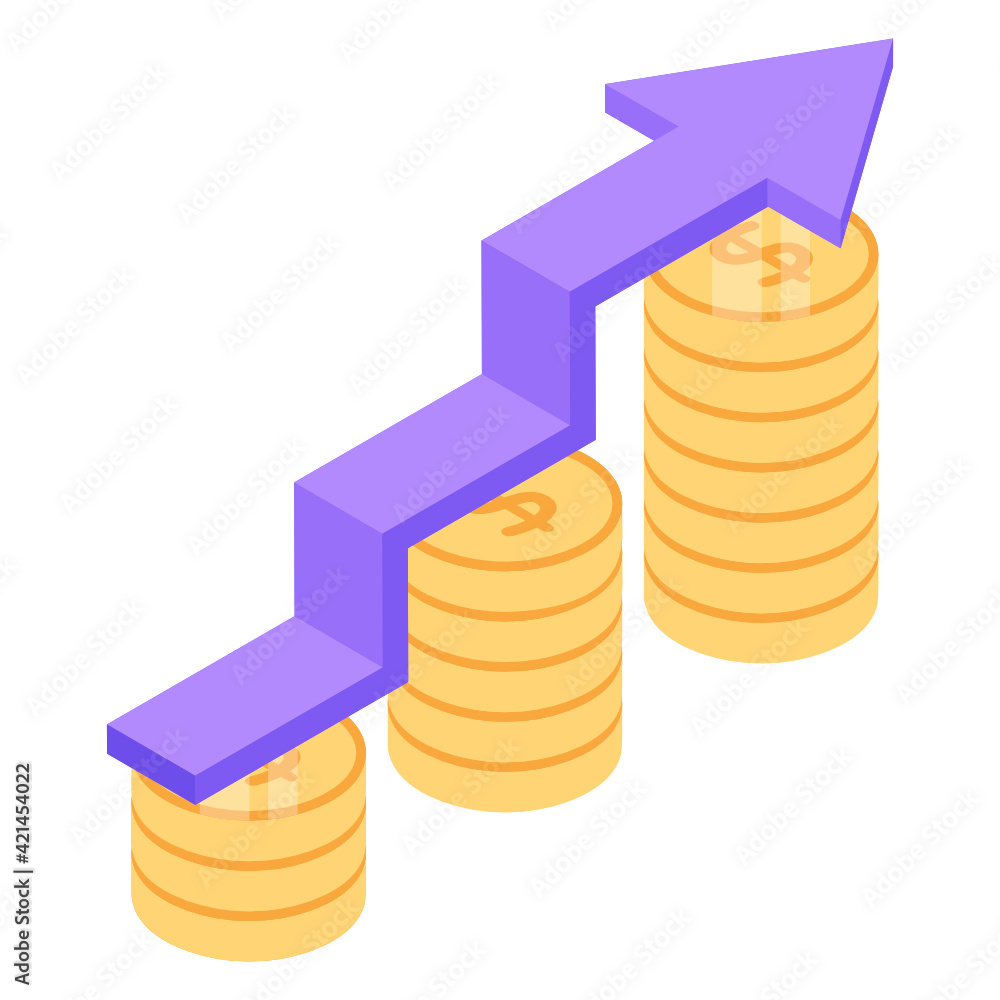 Cloud earnings in isometric editable vector design
Cloud earnings in isometric editable vector design