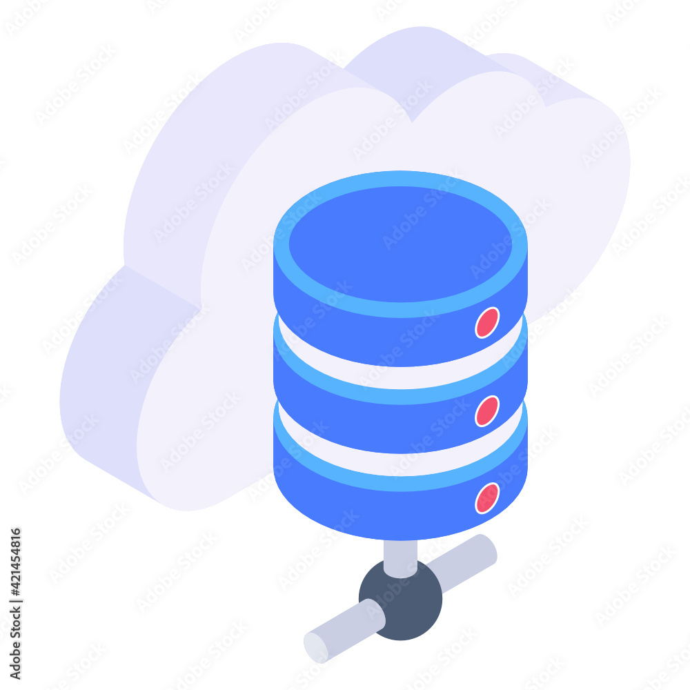 An icon on web hosting in isometric vector
An icon on web hosting in isometric vector