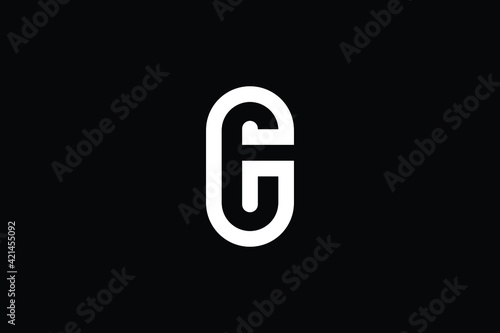 CG logo letter design on luxury background. GC logo monogram initials letter concept. CG icon logo design. GC elegant and Professional letter icon design on black background. C G GC CG
