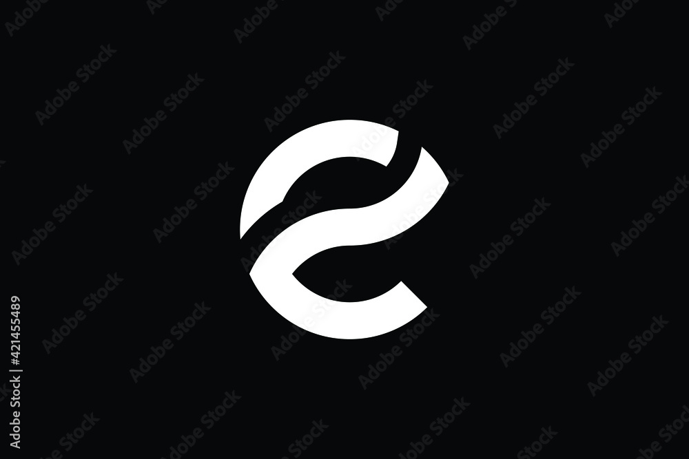 ZC logo letter design on luxury background. CZ logo monogram initials letter concept. ZC icon logo design. CZ elegant and Professional letter icon design on black background. Z C CZ ZC - obrazy, fototapety, plakaty 