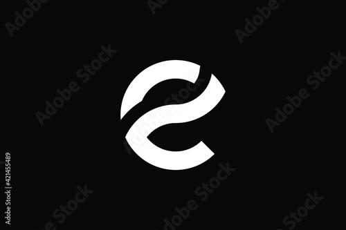 ZC logo letter design on luxury background. CZ logo monogram initials letter concept. ZC icon logo design. CZ elegant and Professional letter icon design on black background. Z C CZ ZC