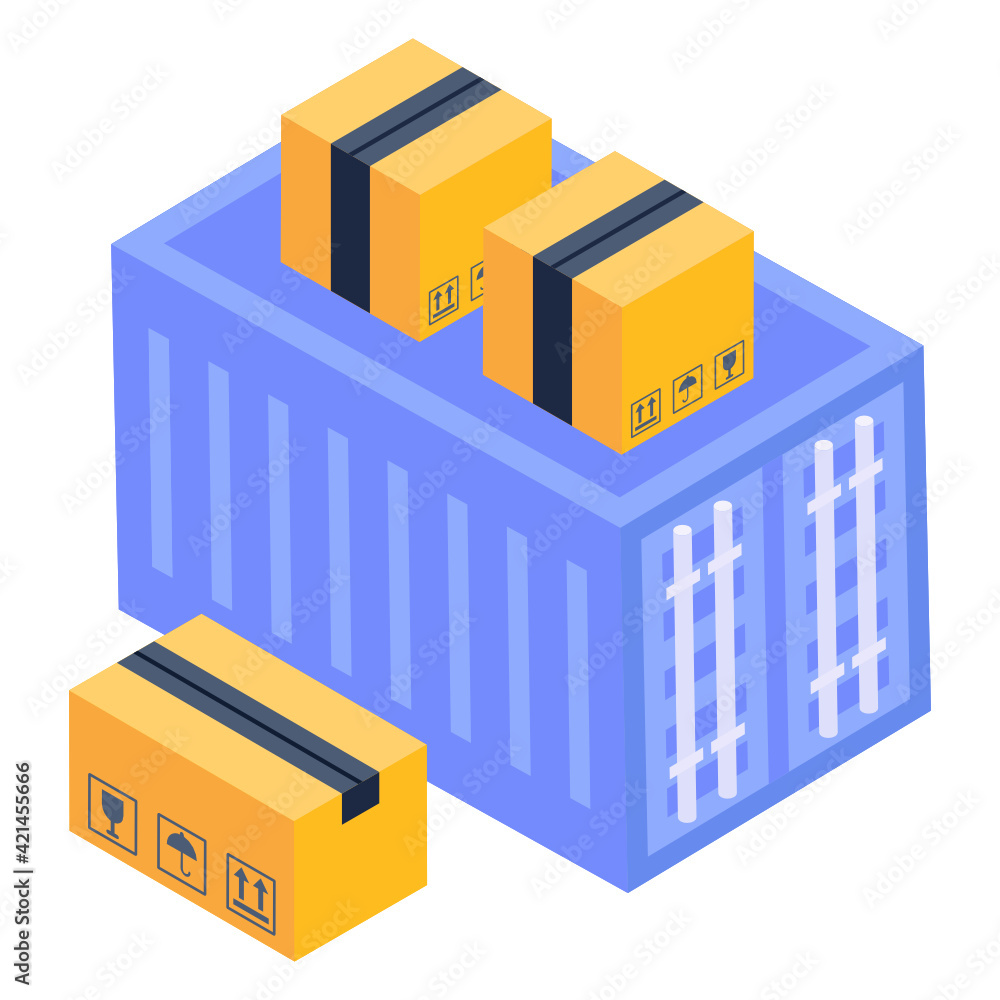 Trendy vector design of pallet isometric icon
Trendy vector design of pallet isometric icon