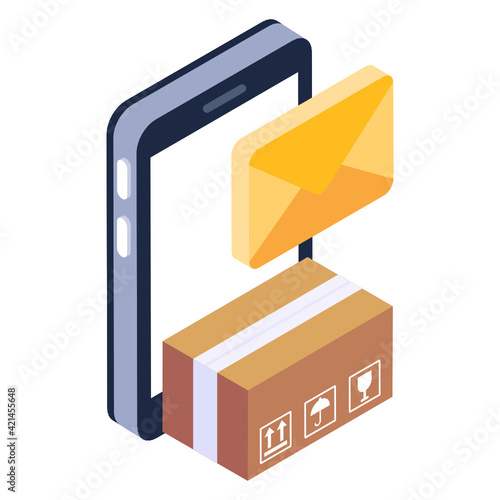 
Trendy vector design of pallet isometric icon 

