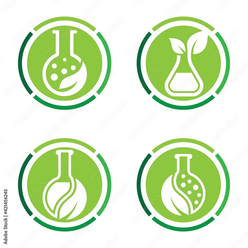 Natural medicine logo images illustration