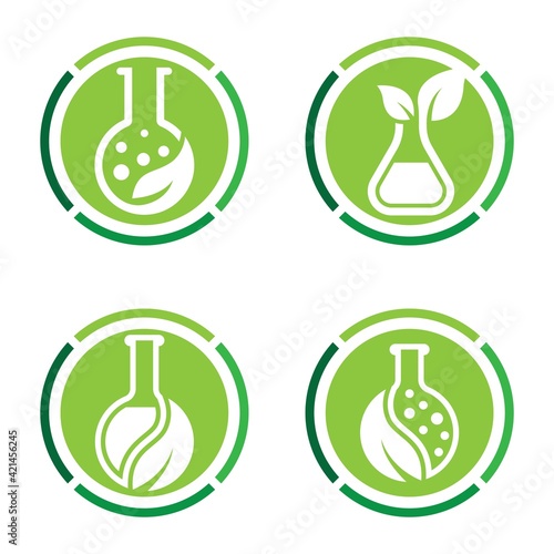 Natural medicine logo images illustration