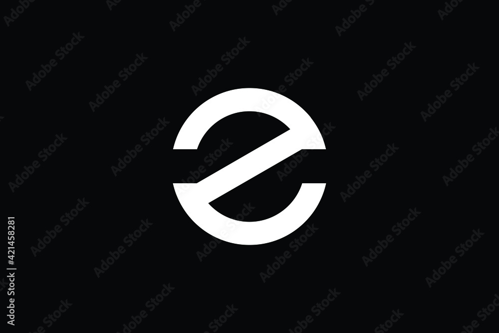 ZC logo letter design on luxury background. CZ logo monogram initials letter concept. ZC icon logo design. CZ elegant and Professional letter icon design on black background. Z C CZ ZC - obrazy, fototapety, plakaty 