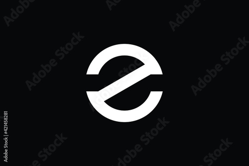ZC logo letter design on luxury background. CZ logo monogram initials letter concept. ZC icon logo design. CZ elegant and Professional letter icon design on black background. Z C CZ ZC