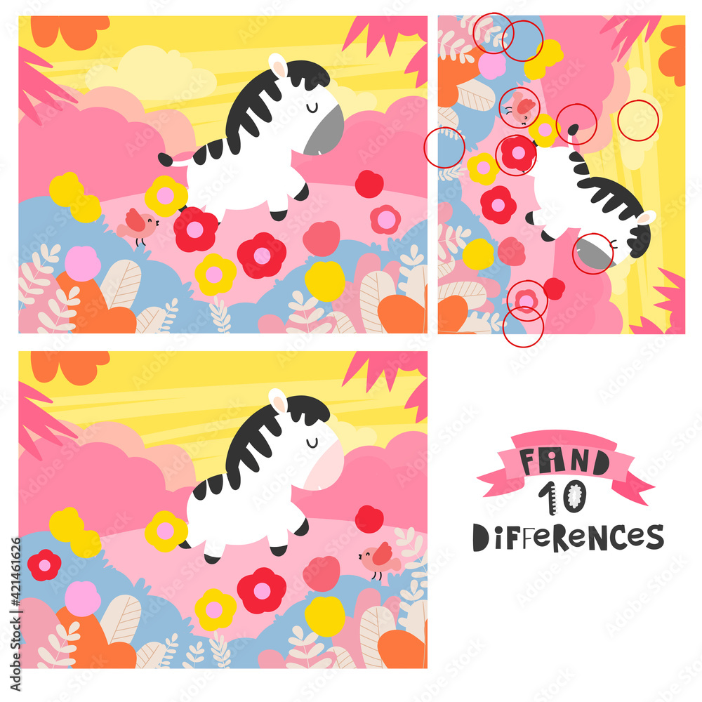 Obraz premium Find 10 differences