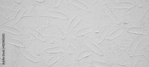 White geometric leaves 3d tiles texture Background banner panorama	