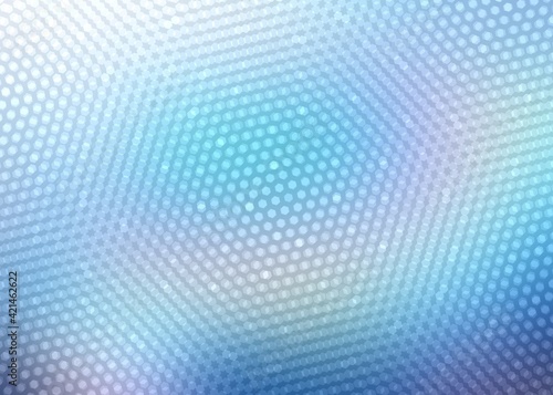 Spectrum light blue clean background decorated interactive geometric simple pattern. Holographic gradient.