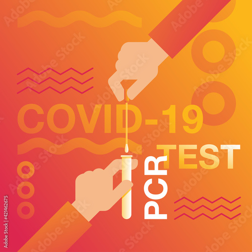 PCR testing abstract banner