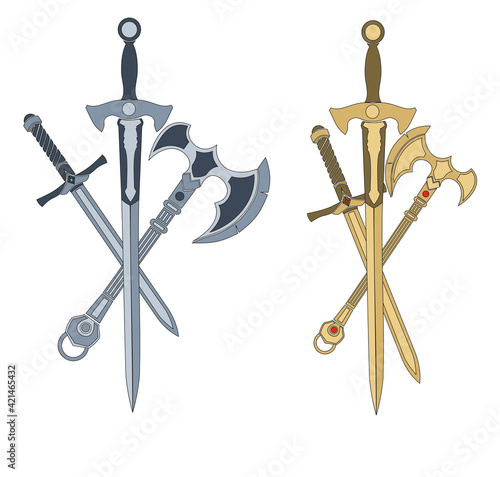 ANCIENT ROMAN SWORDS, SHIELDS AND HELMETS, HISTORICAL WEAPONS OF WAR TRADITIONAL ITALIAN AND WORLD NORMAN SYMBOLS