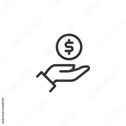 Trading thin line icon.