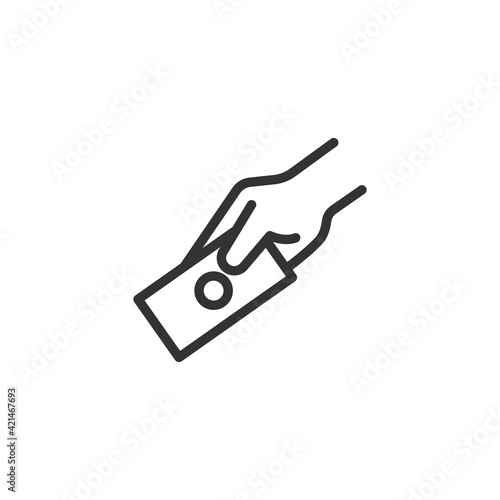 Trading line icon, sign or symbol.