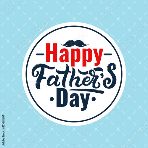 Happy fathers day card. Fathers day calligraphy quote, hand drawn lettering phrase. Fathers day lettering quote vector illustration set