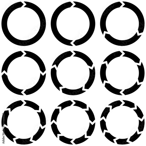 Set circular infographics w...