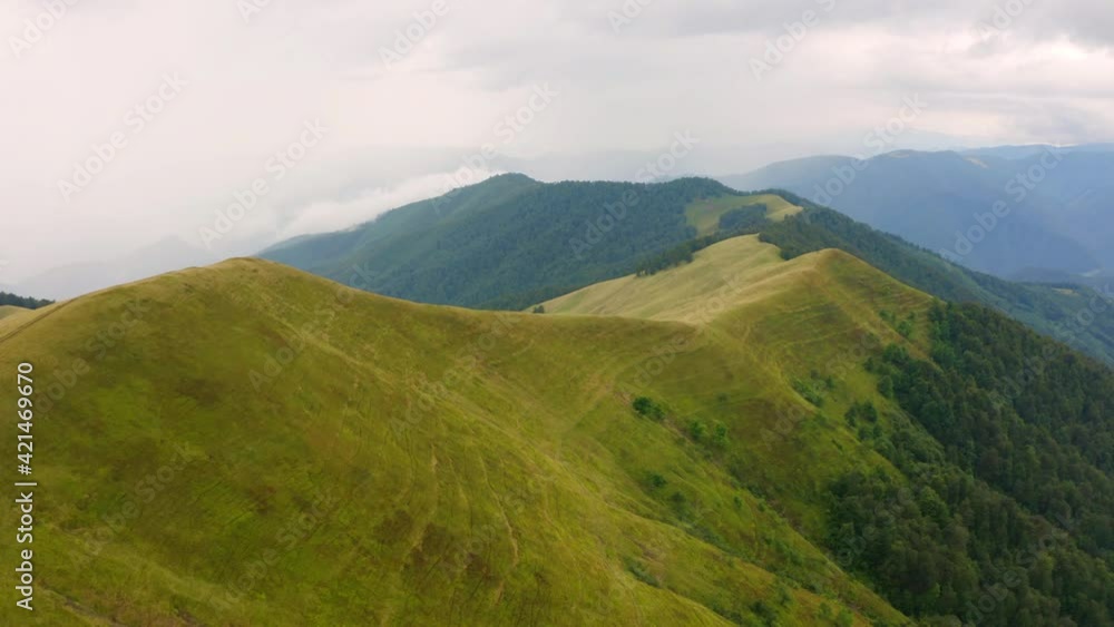 4k drone forward video (Ultra High Definition) of Svydovets mountain range. Gloomy summer scene of Carpathian mountains, Ukraine, Europe. Beauty of nature concept background.. 4k drone forward video (Ultra High Definition) of Svydovets mountain range. Gloomy summer scene of Carpathian mountains, Ukraine, Europe. Beauty of nature concept background..