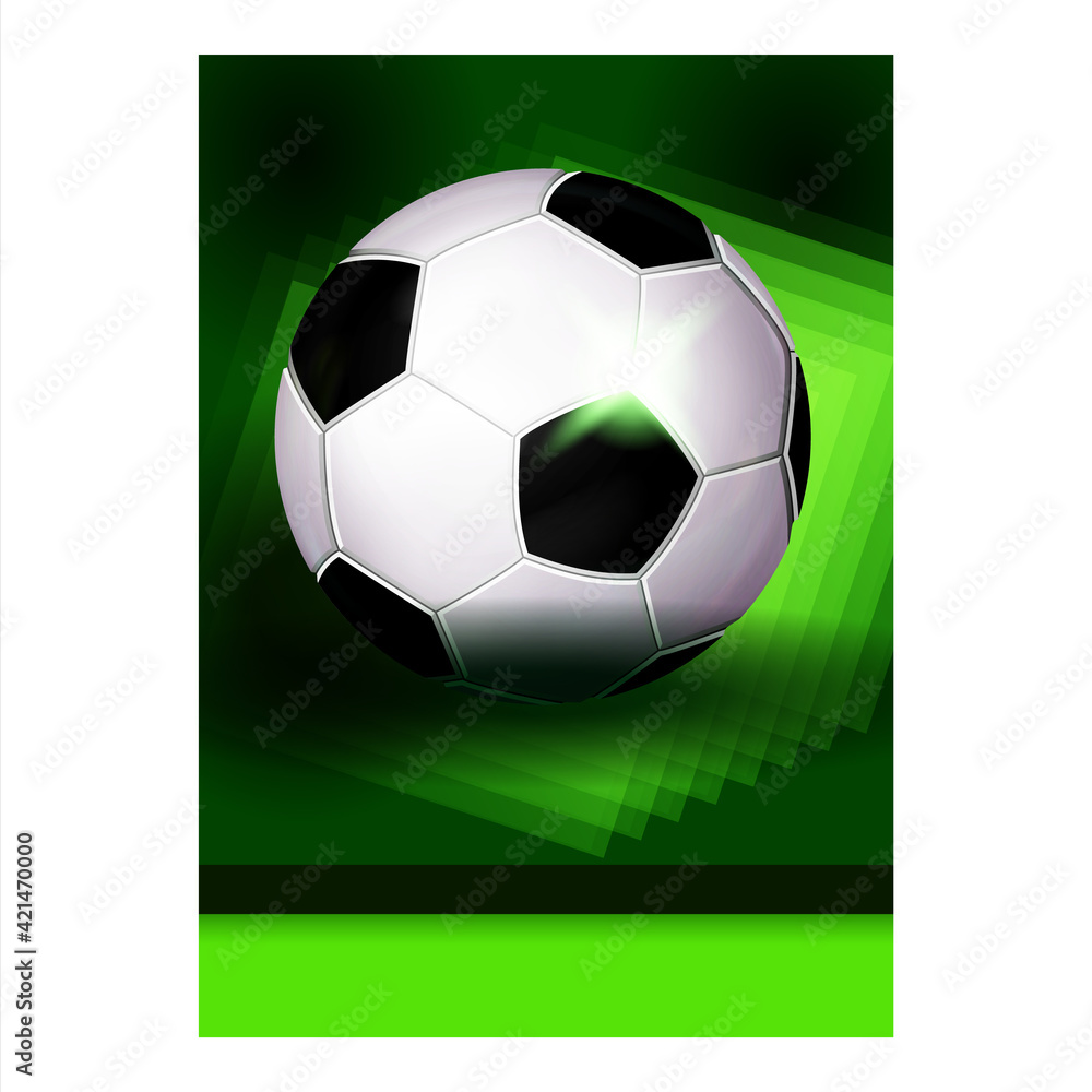 Soccer Sport League Tournament Flyer Poster Vector