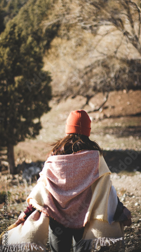 person in the desert