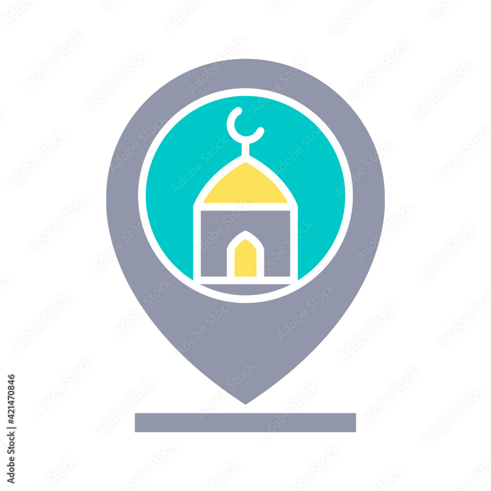 Mosque location icon Mosque location icon