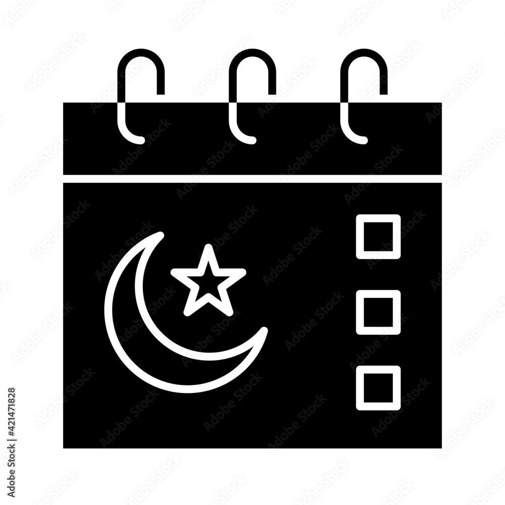 Ramadan calendar icon Ramadan calendar icon
