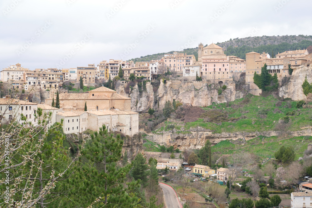 View of part of the Cuenca city, in Spain.