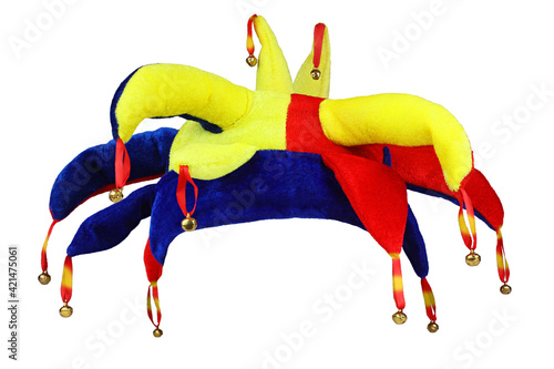 Obraz na płótnie Jester hat isolated on white