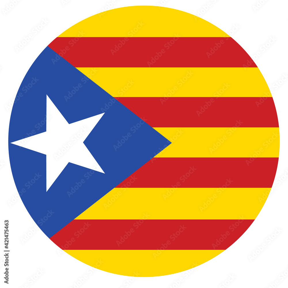 Vector flag of Catalonia. Catalonian flag. Autonomous community in Spain Vector flag of Catalonia. Catalonian flag. Autonomous community in Spain