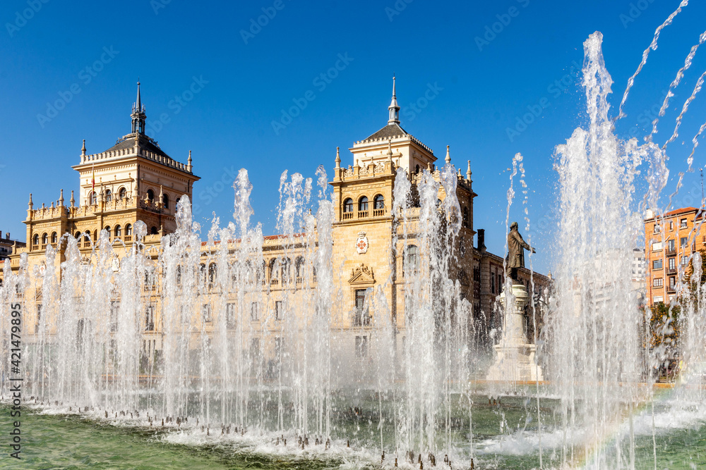 Zorrilla Square in Valladolid, Castile and Leon, Spain