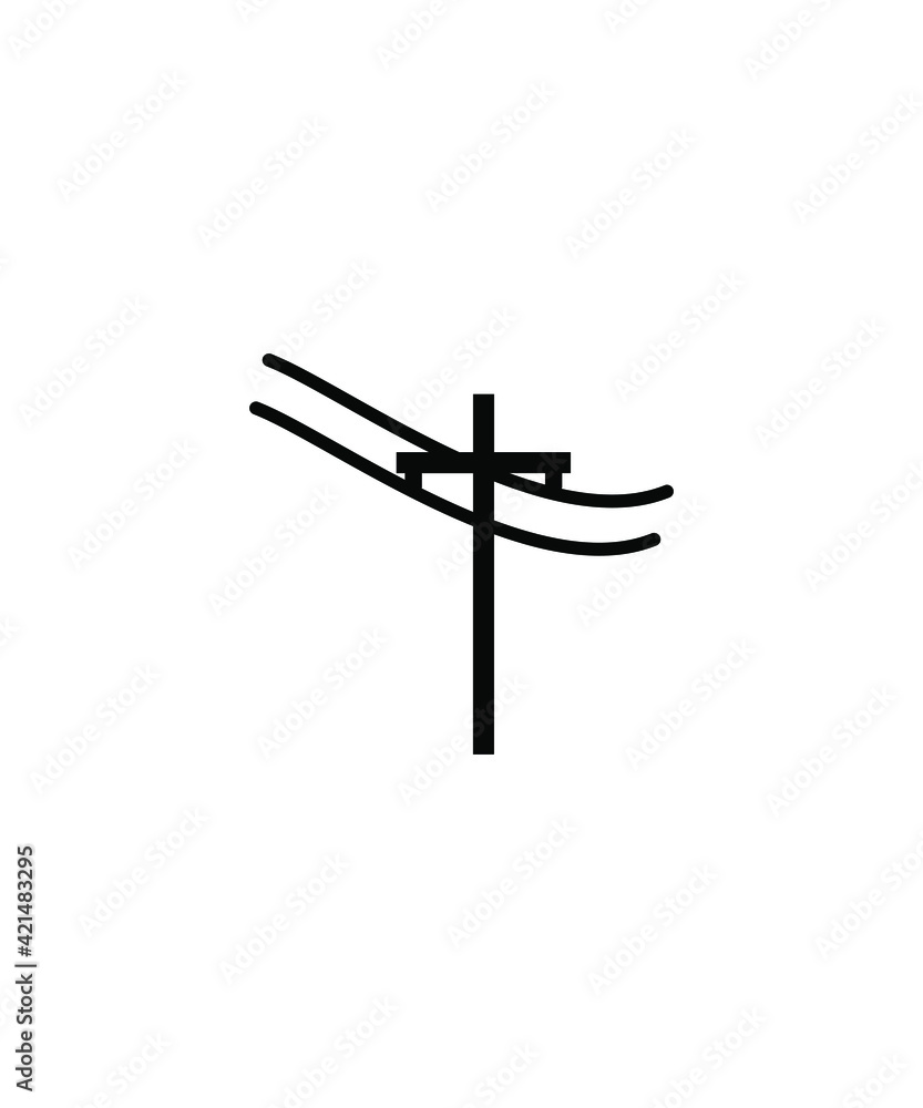 electric pole icon,vector best flat icon. electric pole icon,vector best flat icon.
