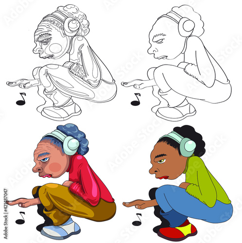 Musicien qui porte des écouteurs