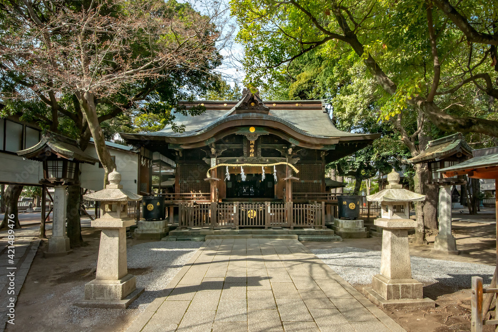 埼玉県川口市の川口神社と境内社の梅ノ木天神社