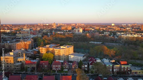 Scenic Sunset Pan View of Williamsbridge Oval in the Bronx, NY - Part 1 photo