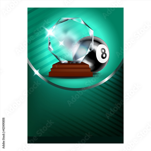 Billiard Snooker Sport Winner Reward Poster Vector