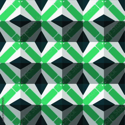 Geometric vector pattern with triangular elements. Seamless abstract ornament for wallpapers and backgrounds. 