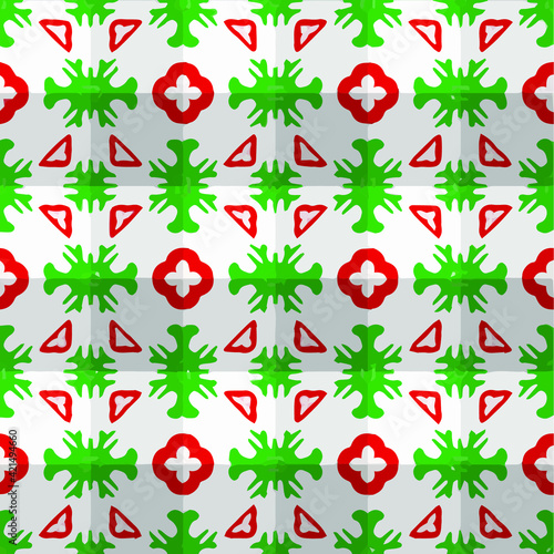  Geometric vector pattern with triangular elements. Seamless abstract ornament for wallpapers and backgrounds. 