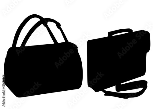Travel bag and office bag for men in a set.