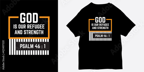 Motivational biblical words for t shirt print